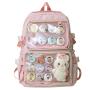 Wholesale Fashion Student Girls School Backpack Pins Display Clear PVC Window Custom Ita Backpack Bag