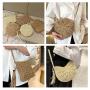 KBW207 2023 New Hollow Tassel Crossbody Straw Bag Summer Holiday Beach Bag Small Satchel Hand-woven Bag
