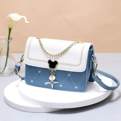 2024 Bags for women Fashionable Lady Style Small Square Bag Single Shoulder Joker Gift Bag with Chain Decoration Portable Trend