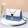 2024 Bags for women Fashionable Lady Style Small Square Bag Single Shoulder Joker Gift Bag with Chain Decoration Portable Trend