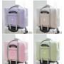 HR143 Double Layer Foldable Airplane Travel Luggage Bag 600D Oxford Clothing Storage Handheld Bag Front Pocket Phone Mesh Bag