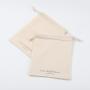 Surper Soft Cotton Fabric Shoe Dust Packaging Pouch Drawstring Dust Clothing Cotton Packing Bag