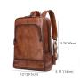 2023 hot selling  computer bag Genuine Leather Vintage Laptop Backpack for Men