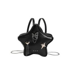 2023 Fashion Design Pu Leather Women Mini School Backpacks Custom Star Shape Designer Backpack