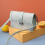 Custom 2023 New Style Fashion Real Leather Italian Small Women Handbag Cylindrical Shoulder Crossbody Bag