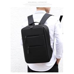 ZR157 Backpack USB Rechargeable Wearable Backpack 15.6-inch Leisure Business Travel Computer Bag Printed Logo