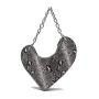 2024 Custom Heart Shape Animal Printed Leather Crossbody Bag For Women Shoulder
