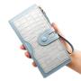2024 New Style Stone Pattern Long Wallet Retro Folding Multi-Card Holder Zipper Coin Purse Wallet For Women