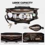 LOVEVOOK Fashion Vintage 15.6 In Laptop Work Tote Waterproof Bag shopping tote bag PU shoulder bag clutch purse Office Briefcase