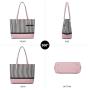 Lovevook Fashion luxury Tote Bags Shoulder Purse Work Bags Sets Women Designer 3 in 1 PU Leather crossbody purses and Handbags