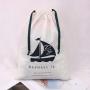 Custom Logo Printing Eco-friendly Thin Cotton Drawstring Shopping Dust Bag For Handbag Shoe Muslin Calico Gift Dust Pouch