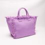 Hot Sale Stock 6 Colors Large Capacity Custom Designer Zipper Women's Shopping Thick Fringe Canvas Tote Bag