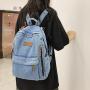 Large capacity denim backpack, new fashionable backpack