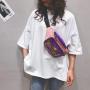 Wholesale Fashion Custom Logo Canvas Ladies Waist Bag Pin Display Clear Window Women Ita Fanny Packs