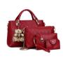 CCF95 Wholesale Handbag Sets 4 Pieces Lady Hand Bags 2023 Women Shoulder Handbag Set PU Leather Crossbody Tote Bags