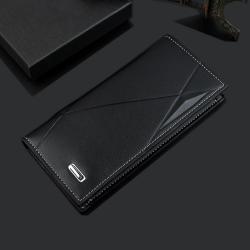 Large Capacity Men Card Holder Wallet Pure Color Slim Wallet For Men  Hold By Hand Man Wallet carteras mujer