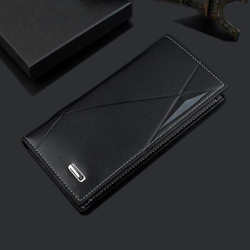 Large Capacity Men Card Holder Wallet Pure Color Slim Wallet For Men  Hold By Hand Man Wallet carteras mujer