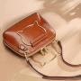 2024 Custom Genuine Leather Shell Bag Handbag For Women Luxury With Cat Metal Handle