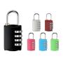 HR199 Travel Supplies Zinc Alloy Padlock Luggage Backpack Password Padlock Multi-purpose Creative Four Digit Password Lock