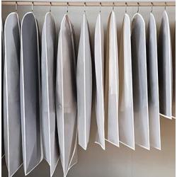 Wholesale clear transparent pvc clothes cover bag storage hanging dust PEVA garment bag cover for clothes 2024
