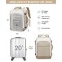 LOVEVOOK 17 inches Large Capacity Airplane Approved Carry on Laptop Backpack 40L Travel Backpack with 3 Packing Cubes for Women