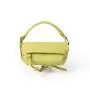 New Design Korean PU Soft Leather Pleated Hand Bag Female Fashion Candy Color Mini Clutch Bag Cylinder Handbag