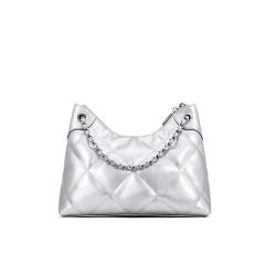 Custom Good Quality Faux Leather Handbags Diamond Embroidered Thread Fashion Women Shoulder Bags