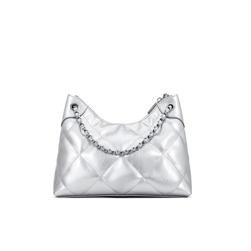 Custom Good Quality Faux Leather Handbags Diamond Embroidered Thread Fashion Women Shoulder Bags