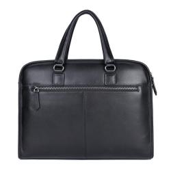 High Quality Genuine Leather Handbag Shoulder Bag 14 Inches Business Laptop Bag Mens Leather Briefcases