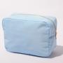 Stock Multi Color Nylon Ice Blue Basics 5 Piece Packing Cosmetic Bag Waist Bag Backpack Makeup Travel Bag Set