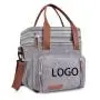 Custom Printed High Quality Multi Layer Lunch Food Bag Office Portable Insulated Cooler Bag for Camping Hiking