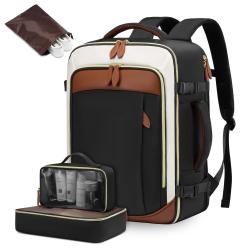 LOVEVOOK Fashion Design 40L multifunctional travel laptop backpack with 3 Packing Cubes 17 In Business travel backpack for women