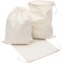 Original Muslin Cotton Bags With Drawstring OEM Customized LOGO Printing Drawstring Pouch For Daily Storage