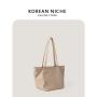 Large Capacity Nylon Material Soft Handbag Shoulder Shopping Tote Bag With Design Shopping Bags Women Shoulder