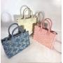 Canvas Bag Women'S Summer High Fashion Shoulder Underarm College Students Tote Denim Bag