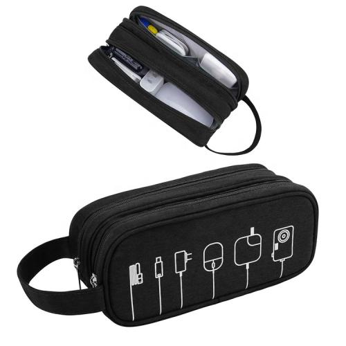 Water Repellent Travel Hanging Cosmetic Organizer Medium Toiletry Zipper Storage Bags Customized Makeup Cases