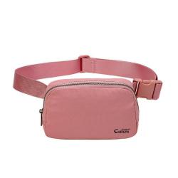 custom lu9b78s nylon waterproof fanny pack waist bag adjustable strap crossbody everywhere belt bag for women