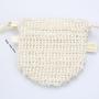 Natural Custom Logo Sisal Linen Cotton Mesh Drawstring Packaging Soap Saver Gift Pouch Organic Cosmetic Soap Bag