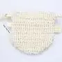 Natural Custom Logo Sisal Linen Cotton Mesh Drawstring Packaging Soap Saver Gift Pouch Organic Cosmetic Soap Bag