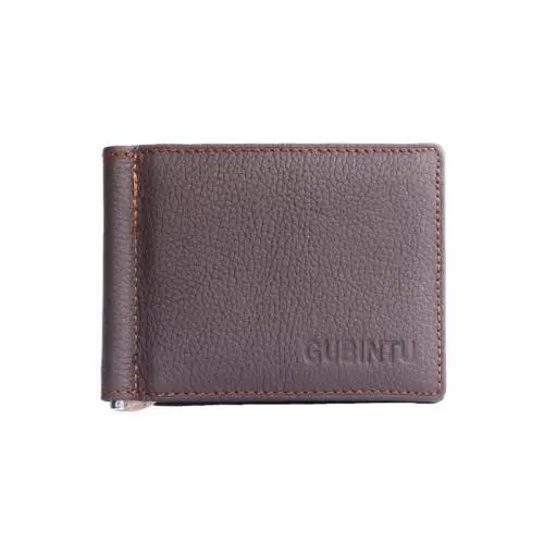 Money Clip Mini Wallets Genuine Leather Male Purse Mini Vintage Slim Wallets