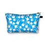 Make Up Pu Leather Flowers 3D Print Fashion Women Brand Makeup Insulated Cosmetic Bag