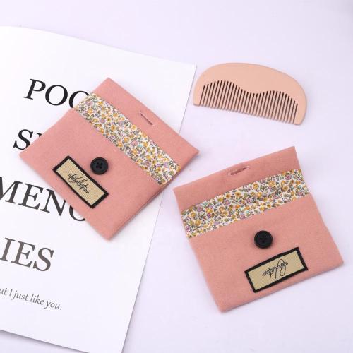 Custom Logo Printed Small Canvas Envelope Pouch For Comb Cosmetic Makeup High Quality Cotton Gift Jewelry Envelope Bag