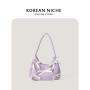 Fashion Large Capacity Nylon PU Material Handbag Ladies Underarm Shoulder Bag With Zipper Closure