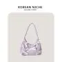 Fashion Large Capacity Nylon PU Material Handbag Ladies Underarm Shoulder Bag With Zipper Closure