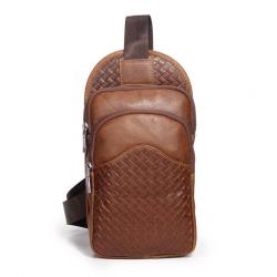 Custom Men's waist bags handcraft genuine leather  waist men   bags  fashion  Men shoulder bags factory wholesale handbags