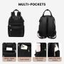 LOVEVOOK Girls Cute Casual School Travel Bagpack Nylon Waterproof Backpack Purse with USB Port Mini Backpacks for Women Ladies