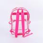 Keymay New Design Popular Back to School Transparent Waterproof PVC Large Backpack Clear Book Bags Clear Backpack School Bag