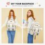 LOVEVOOK Cute School Backpack Purse for Teen Girls College Student Bags Fit 15.6 Inch Laptop Bookbag Waterproof Travel Backpack