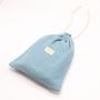 Custom Label Gauze Cotton Drawstring Bag For Shoe Large Soft Lining Velvet Cotton Gauze DustJewelry  Pouch