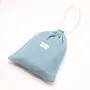 Custom Label Gauze Cotton Drawstring Bag For Shoe Large Soft Lining Velvet Cotton Gauze DustJewelry  Pouch